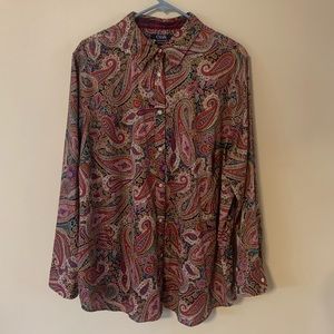 Chaps Men’s Paisley Button Down Shirt